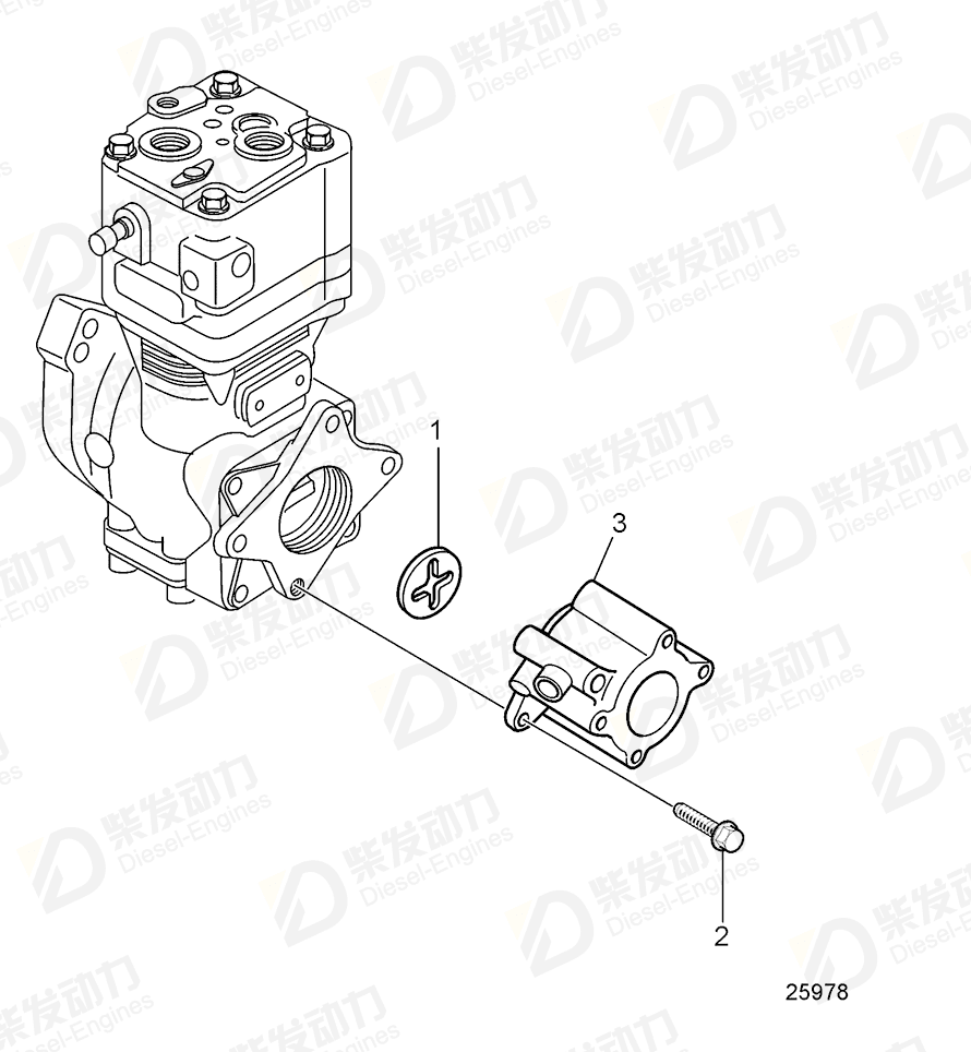 volvo penta Actuator 20860656 Drawing volvo penta Actuator 20860656 Drawing